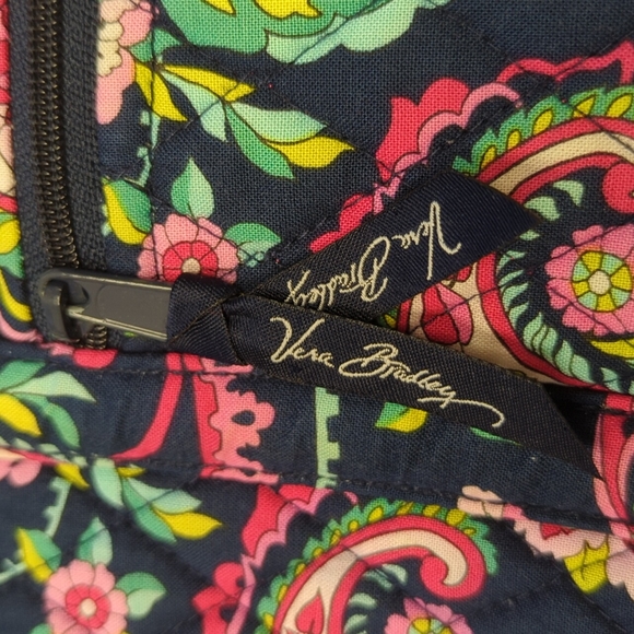 Vera Bradley Petal Paisley Vera Tote Shoulder Bag - Picture 9 of 11